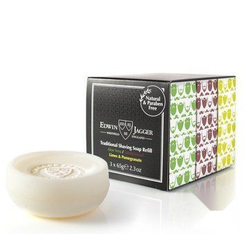 Набор мыла для бритья Edwin Jagger Aloe Vera, Sandalwood, Limes & Pomegranate 65 г Shaving Soap 3 Pack 2437 фото