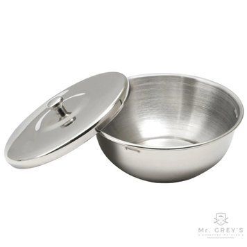 Чаша для гоління Thiers Issard Stainless Steel Shaving Bowl BWLSS з нержавіючої сталі з кришкою 5818 фото