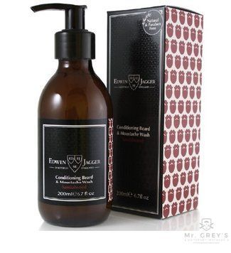 Шампунь - кондиціонер для бороди Edwin Jagger Beard & Moustache Wash Sandalwood 200ml 2978 фото