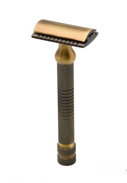Станок для бритья Т-образный Pearl SHD-27 Antique Brass Closed Comb 5401 фото