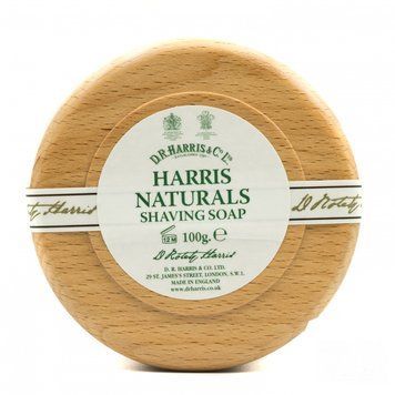 Мыло для бритья Naturals Shaving Soap в чаше из бука D R Harris 3313 фото