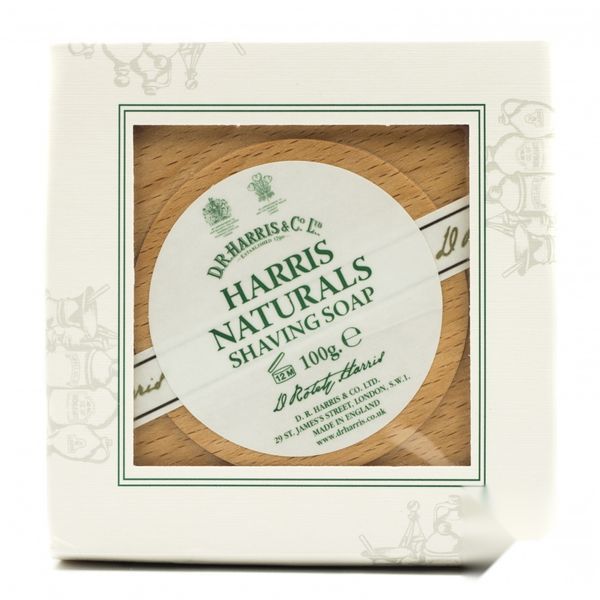 Мыло для бритья Naturals Shaving Soap в чаше из бука D R Harris 3313 фото