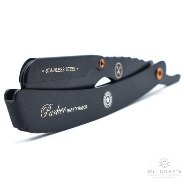 Небезпечна бритва Parker SRXBLK Professional Barber Razor 5288 фото