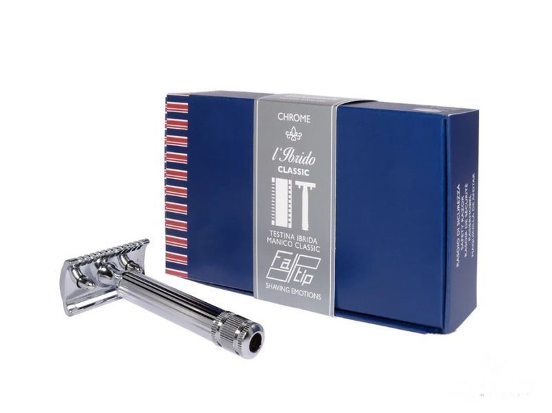 Станок для бритья Т-образный Fatip Safety Razor Ibrido Grande Chrome CC-OC 5780 фото