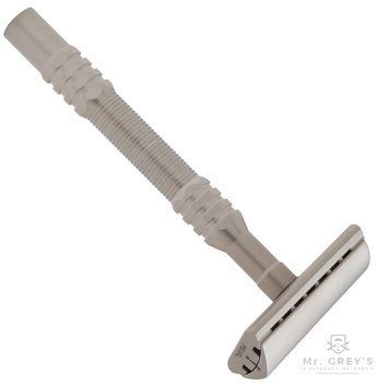 Станок для бритья Т-образный Pearl L-65 Semi Slant Stainless Steel 5549 фото