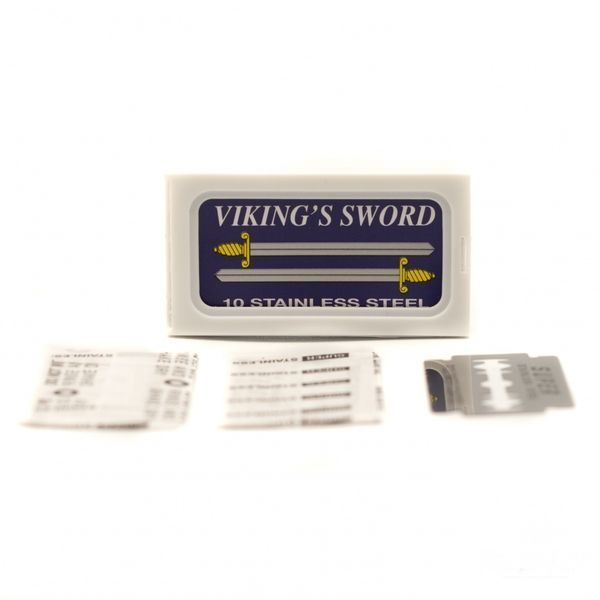 Лезвия для безопасной бритвы Viking's Sword Stainless Steel Double Edge Razor Blades 4642 фото