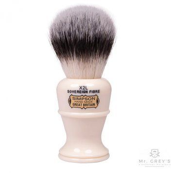 Помазок для гоління Simpson Colonel X2L Sovereign Grade Synthetic Fibre faux Ivory 5265 фото