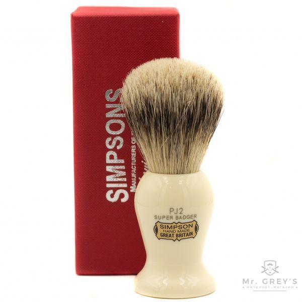 Помазок для гоління Simpson Persian Jar PJ2 Super Badger 2551 фото