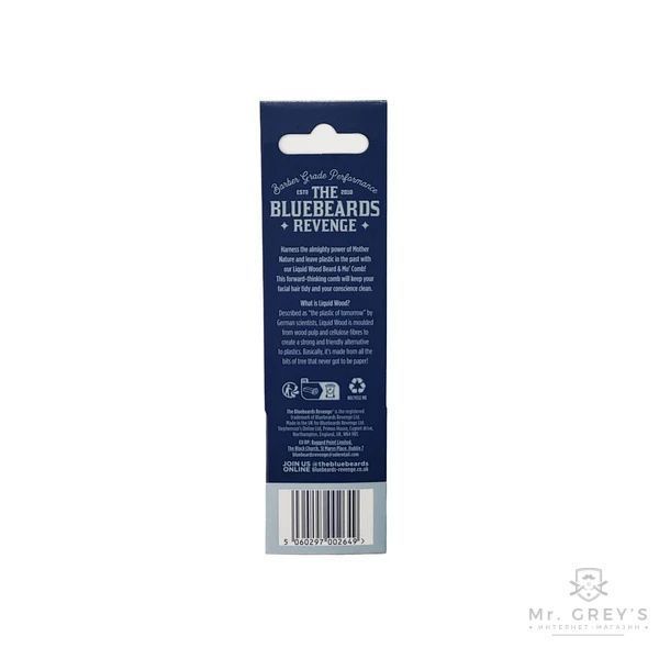 Гребінь для бороди The Bluebeards Revenge Liquid Wood Beard & Mo 'Comb 4441 фото