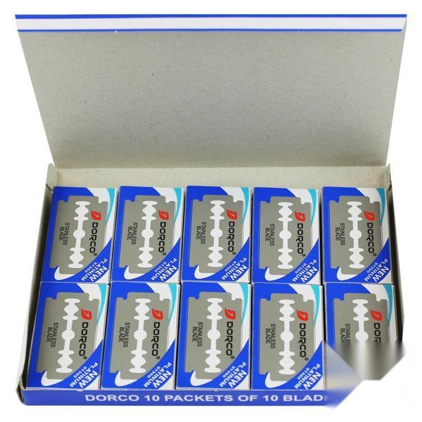Лезвия для безопасной бритвы Dorco Platinum ST-300 Double Edge Razor Blades 4921 фото