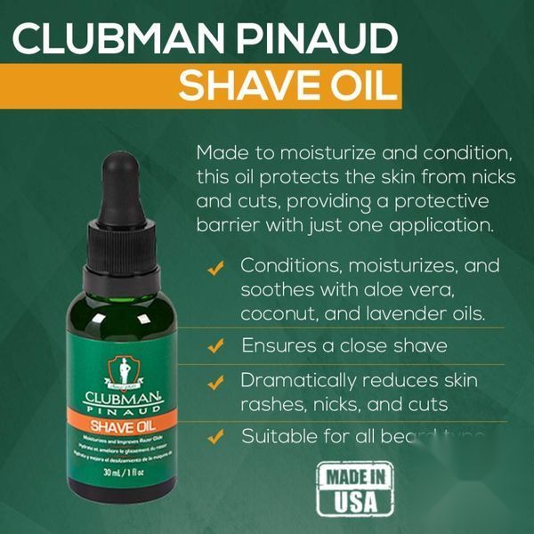 Масло для гоління Clubman Pinaud Shave Oil 30ml 3744 фото