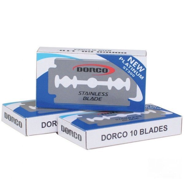 Лезвия для безопасной бритвы Dorco Platinum ST-300 Double Edge Razor Blades 4921 фото